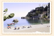 The beach of Taormina